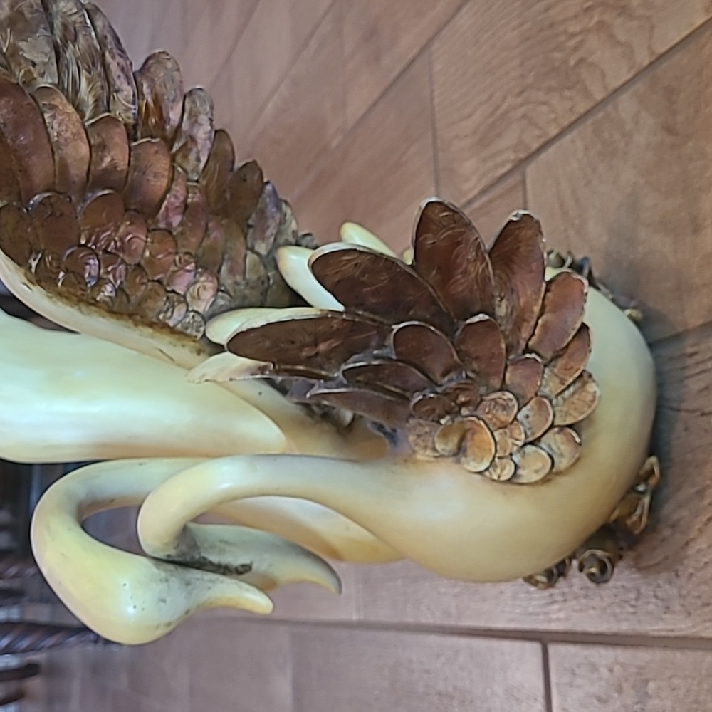 Vintage Swan Large Sculpture Candle Holder Rare Decor Love Birds Beautiful - Picture 10 of 16